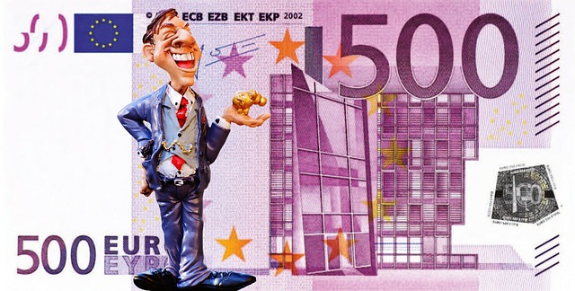 500 euro, bankovka, bankéř